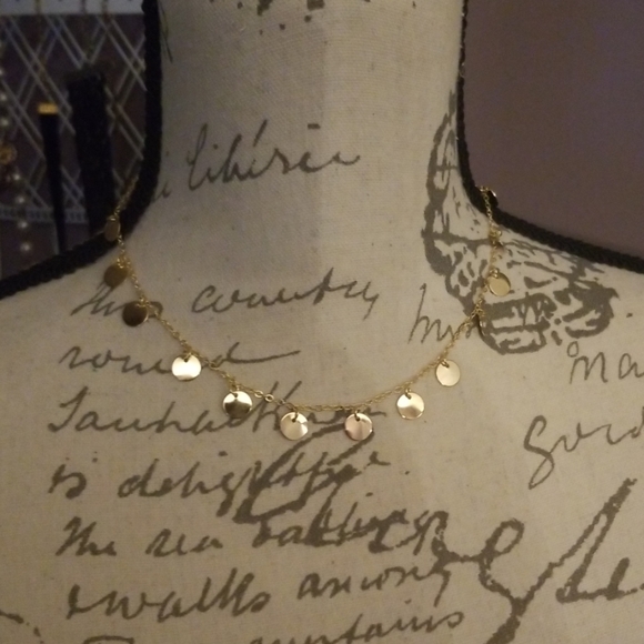 ○Melissa ○ Chain and Coin Necklace - Picture 2 of 2